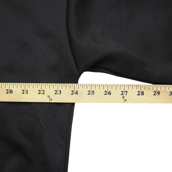 NWOT Pullover Hoodie Black Logo Kangroo Pocket Drawstring Hood Gorpcore Minimal - Picture 8 of 11